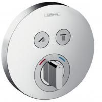 Смеситель для душа, Hansgrohe, ShowerSelect S, тип открывания воды-одновентильный, тип регулирования воды-термостатический картридж, тип установки-встраиваемый, отверстия для монтажа-1, комплектация-рукоятка, розетка, функциональный блок, внутренняя часть Смеситель для душа, Hansgrohe, ShowerSelect S, тип открывания воды-одновентильный, тип регулирования воды-термостатический картридж, тип установки-встраиваемый, отверстия для монтажа-1, комплектация-рукоятка, розетка, функциональный блок, внутренняя часть