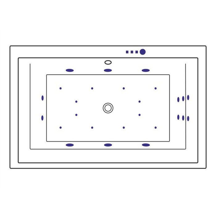 Ванна EXCELLENT Crown Lux 190x120 "ULTRA" (хром)