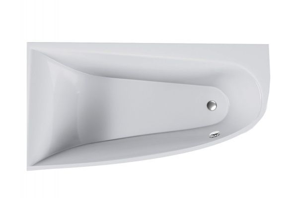 Ванна акриловая левосторонняя Vayer BOOMERANG Гл000010848, 160x90