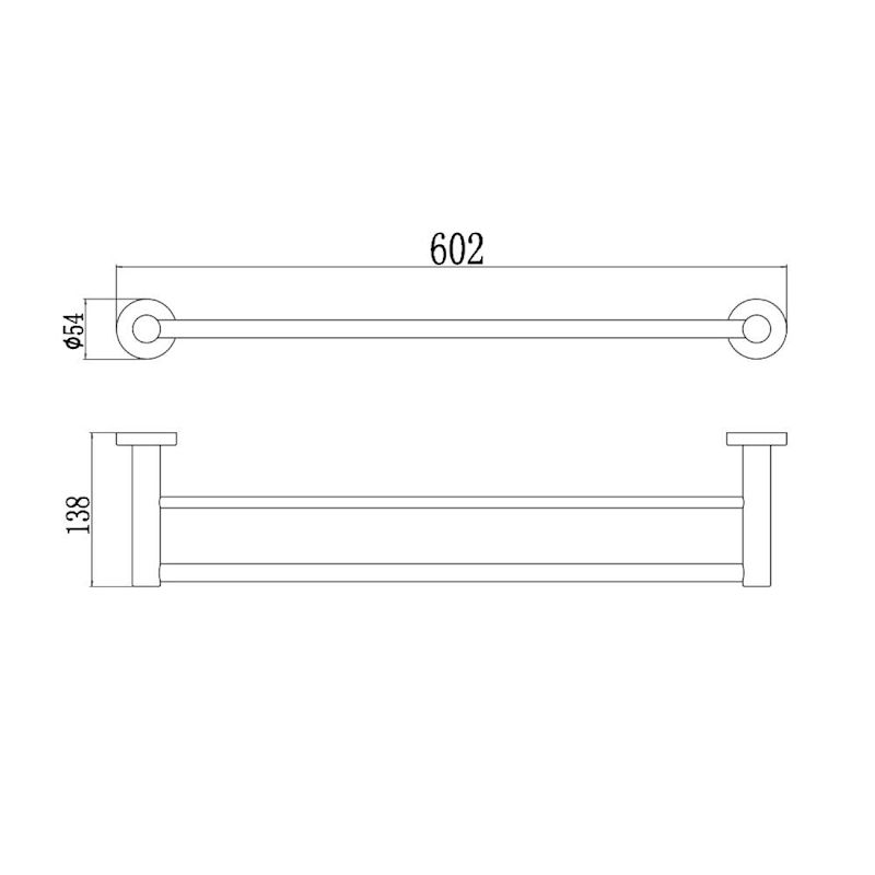 Полотенцедержатель Savol S-005648C, матовое золото