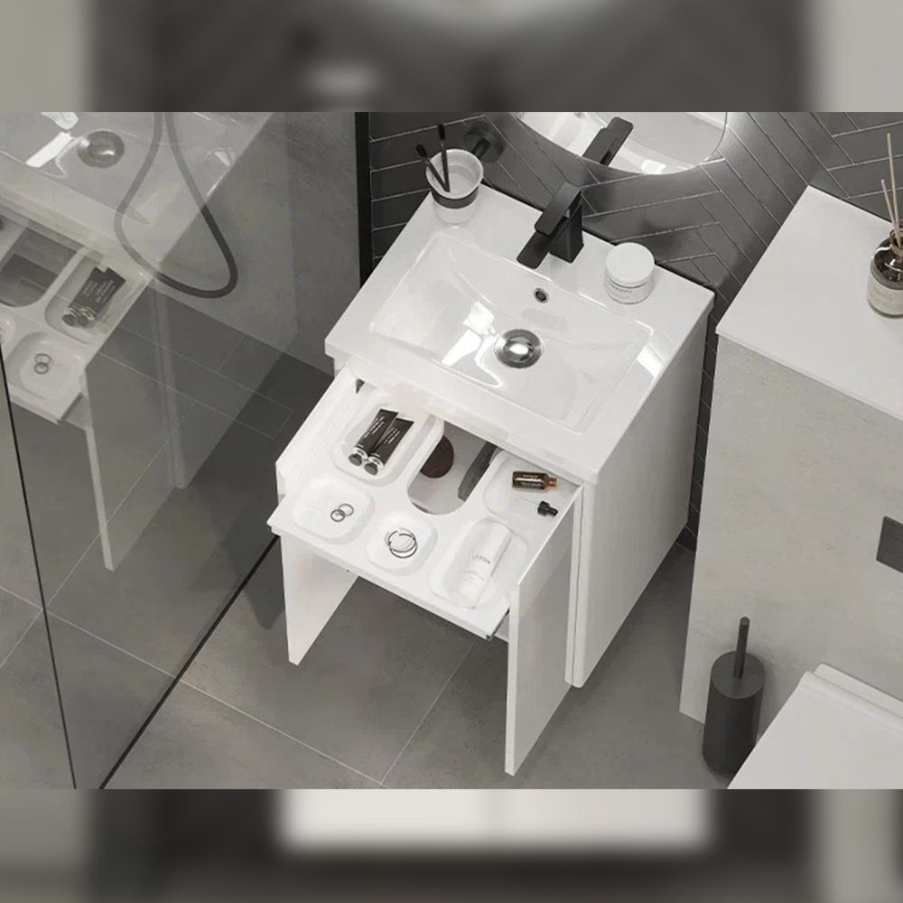 Тумба под раковину подвесная Velvex Klaufs tp.KLA.COM.50.2D, 50 см, артикул tp.KLA.COM.50.2D