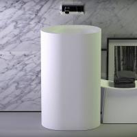 KNIEF Glow Раковина свободностоящая 55х40х90 см без перелива, выход в пол, цвет белый матовый ЦЕНА)