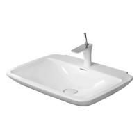 Duravit PuraVida Раковина без перелива, с 3 отв. под смес., с глубокой чашей, включая выпуск с керамической крышкой, 700x500мм, Цвет: Белый