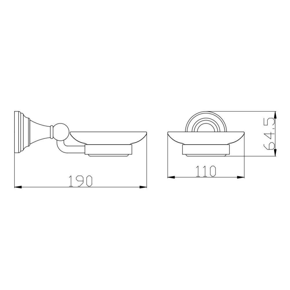 Мыльница Rav Slezak MORAVA MKA0300SM, бронза, артикул MKA0300SM