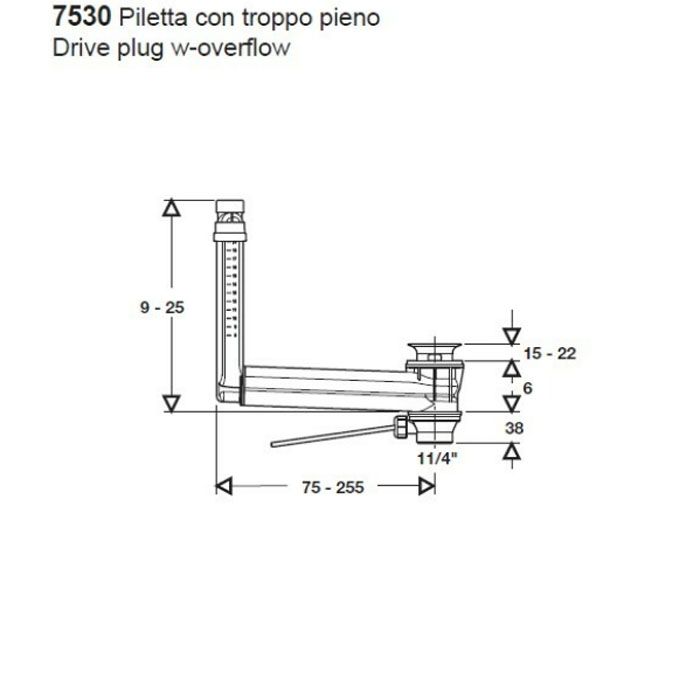 KERASAN Tribeca/Aquatech/Bentley Выпуск с переливом Geberit CLOU, цвет хром