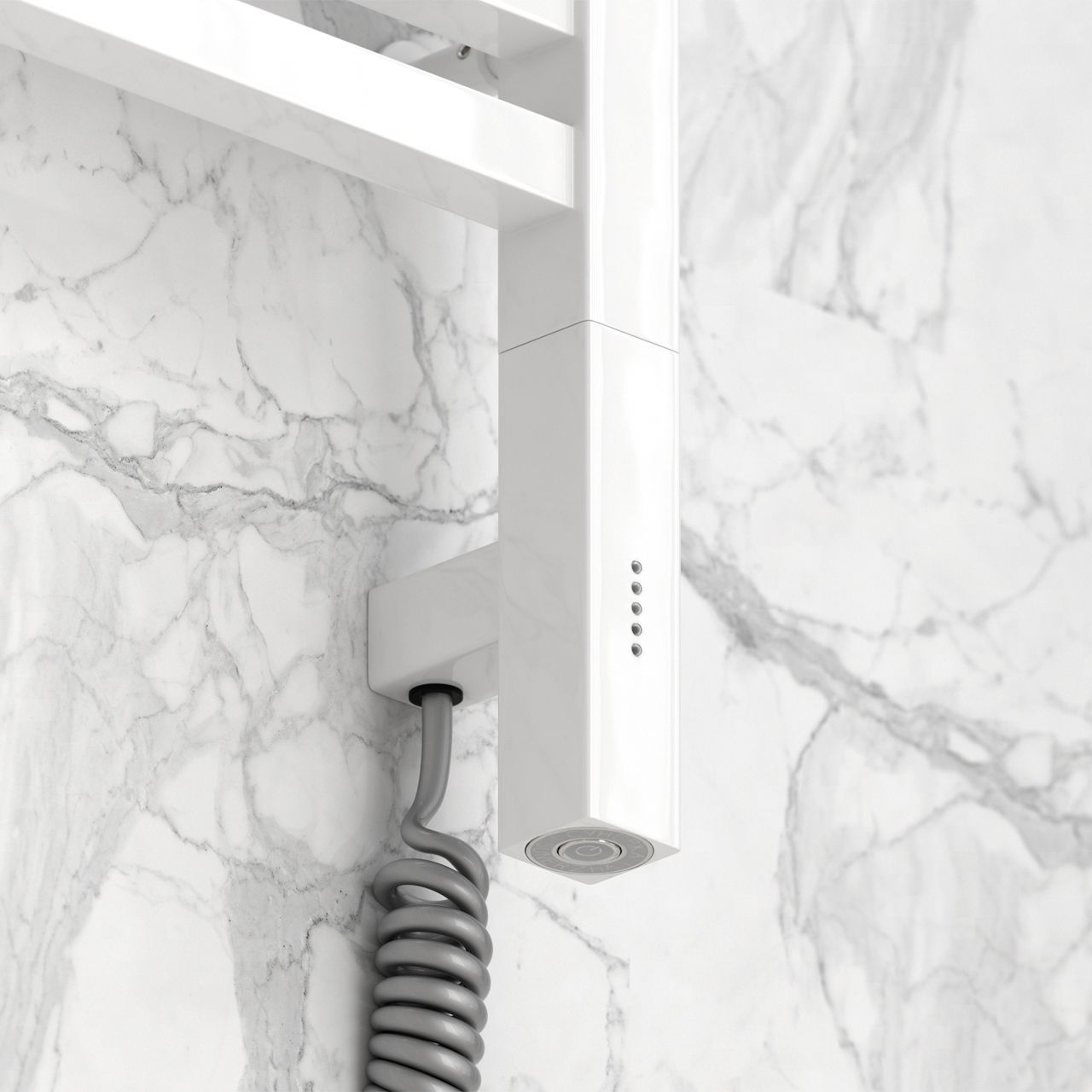 Полотенцесушитель электрический "МОДУС 3.0" 1200х400 / МЭМ левый (Белый)