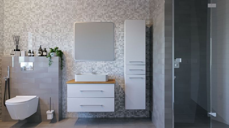 Зеркало ASB-Woodline Санди 80 10866 с подсветкой с сенсорным выключателем