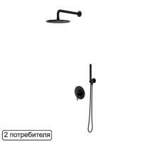 Система для душа скрытого монтажа OMNIRES Y SYSY18BL (черная BLH)