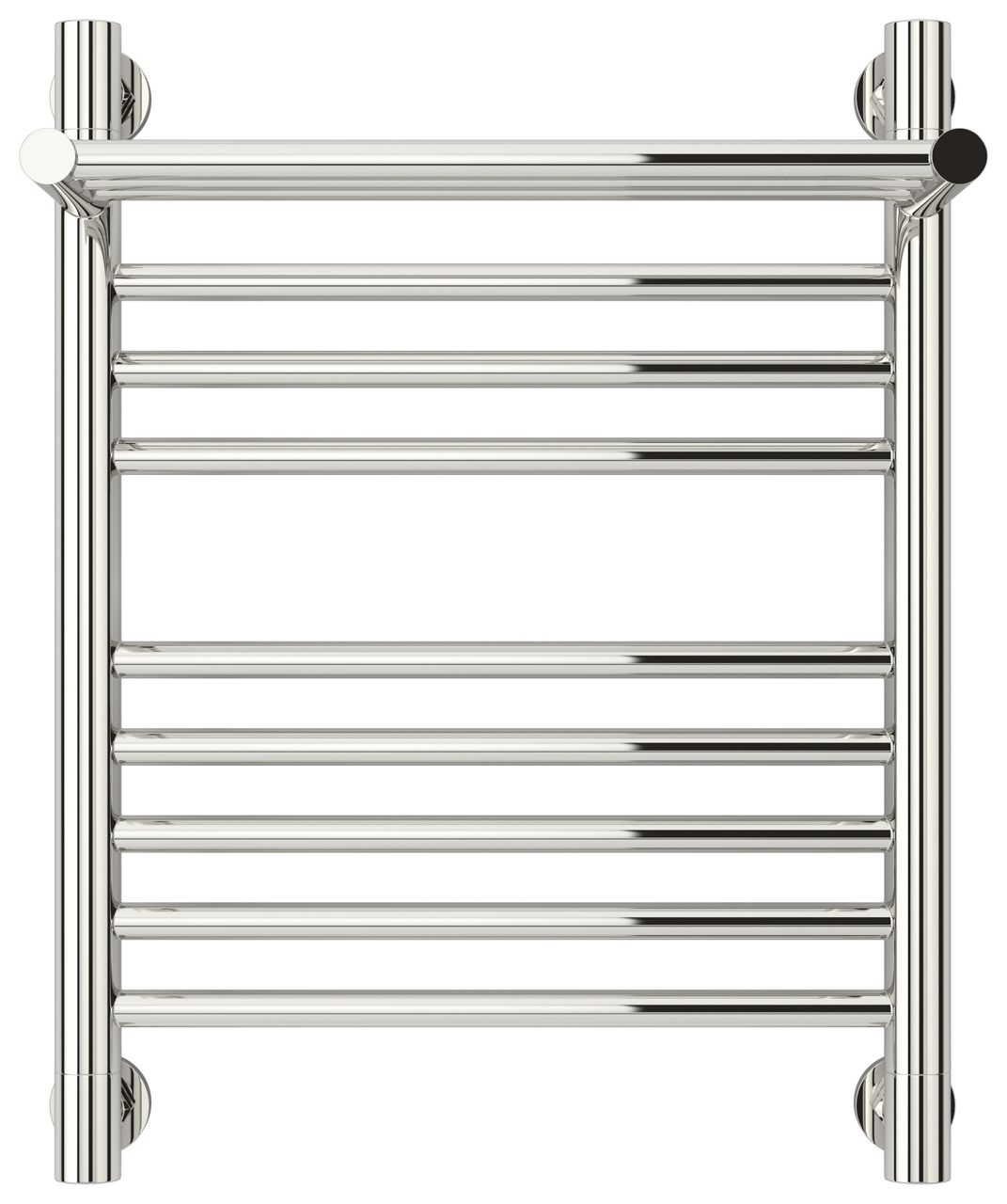 Полотенцесушитель, Сунержа, Богема +, с 1 полкой, водяной, ширина, мм-450, глубина, мм-213, высота, мм-562, межосевое расстояние-400, подключение-диагональное/нижнее/вертикальное, температура теплоносителя-до 95°С, мощность-Вт-243, присоединительный разме