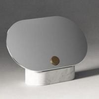 Agape Constellation Зеркало с мраморным основанием 31x20 см, мрамор Carrara, цвет: белый Agape Constellation Зеркало с мраморным основанием 31x20 см, мрамор Carrara, цвет: белый