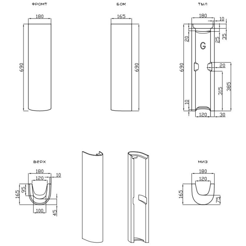 Пьедестал Della Quattro DE511300000, артикул DE511300000