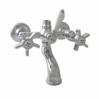 Nicolazzi Dames Anglaises Смеситель для ванны с 2мя ручками, вывод сверху 3/4, (для душ. стойки, для ванны) цвет: хром