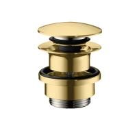HANSGROHE Донный клапан для раковины и биде, нажимной, цвет полированное золото HANSGROHE Донный клапан для раковины и биде, нажимной, цвет полированное золото