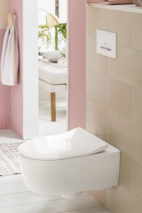 Унитаз Villeroy&Boch Avento 5656RS01 подвесной с сиденьем Микролифт Унитаз Villeroy&Boch Avento 5656RS01 подвесной с сиденьем Микролифт