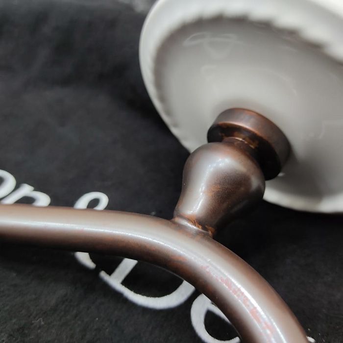 Devon DOROTHY вешалка-крючок настенный, держатель цвет: состаренная медь/белый .цена из наличия), артикул DOR413RAME