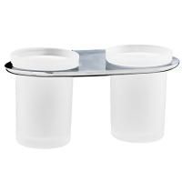 Стакан для зубных щеток WasserKRAFT Kammel K-8328D двойной Хром Стакан для зубных щеток WasserKRAFT Kammel K-8328D двойной Хром