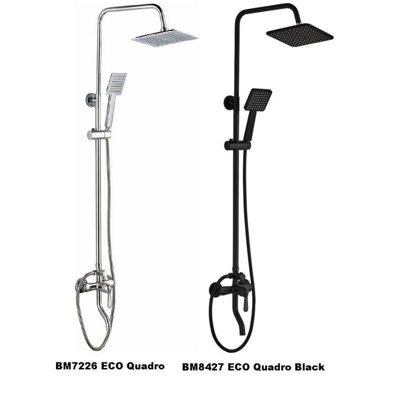 Стойка ECO Quadro Black душевая BOCH MANN BM8427 Стойка ECO Quadro Black душевая BOCH MANN BM8427