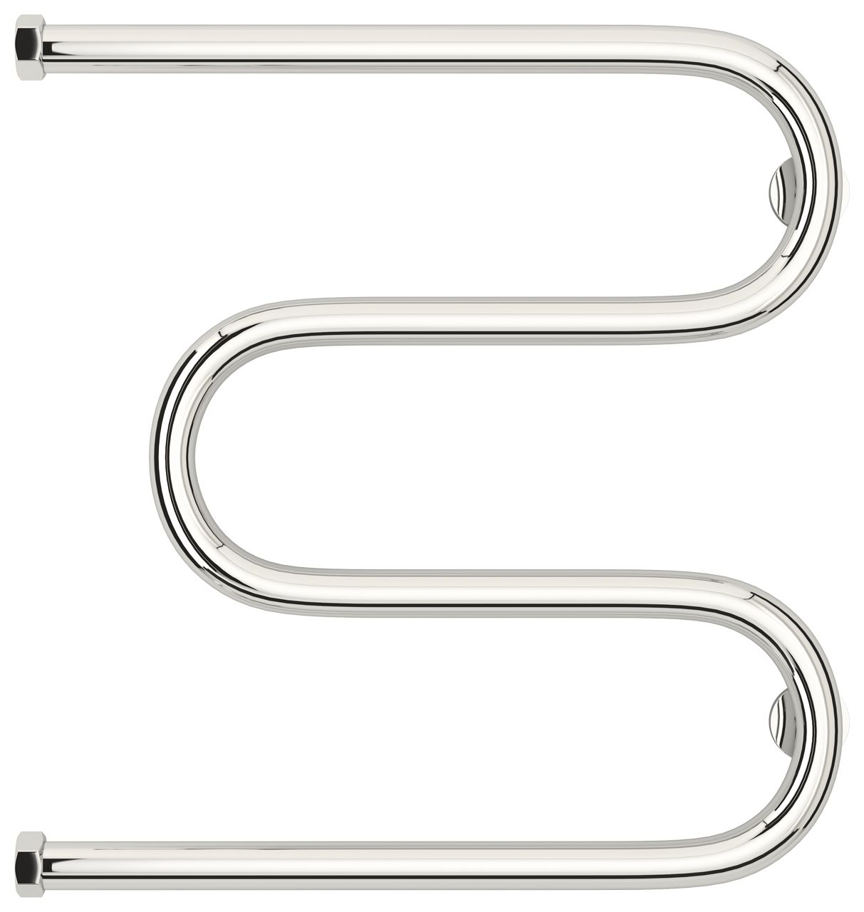 Полотенцесушитель водяной "М-обр.+" 500х500 Н. Г. 1" (Без покрытия)