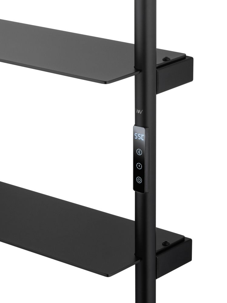 Полотенцесушитель электрический WONZON & WOGHAND DÜSSELDORF, Черный матовый (WW-A205-MB)