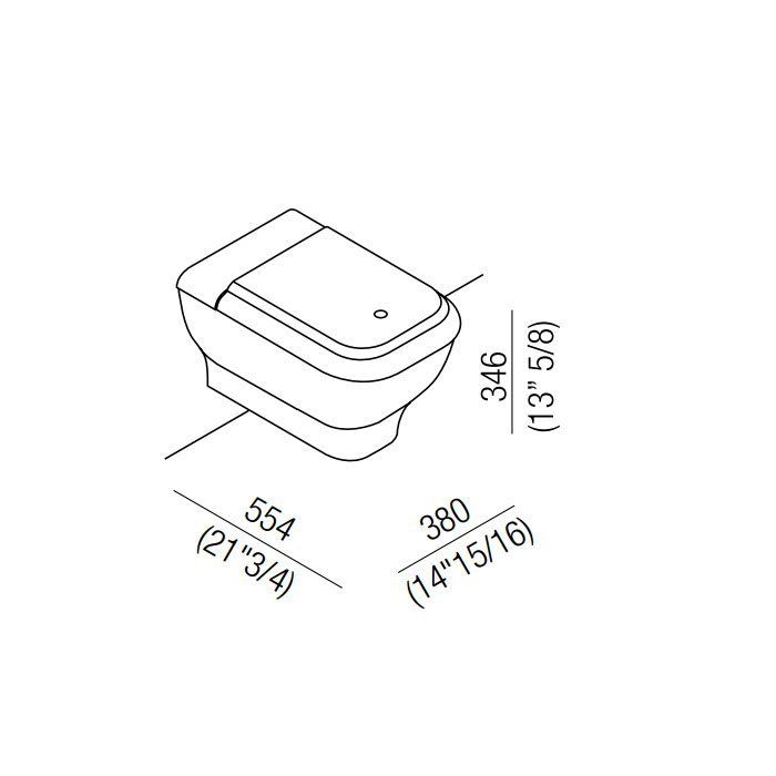 Agape Memory Унитаз напольный 38x55.4x44.6 см, цвет: светло-серый Agape Memory Унитаз напольный 38x55.4x44.6 см, цвет: светло-серый