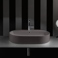 Kerasan Ciotola Раковина-чаша 65х40хh12см, с 1отв., с переливом, цвет: Ferro matt