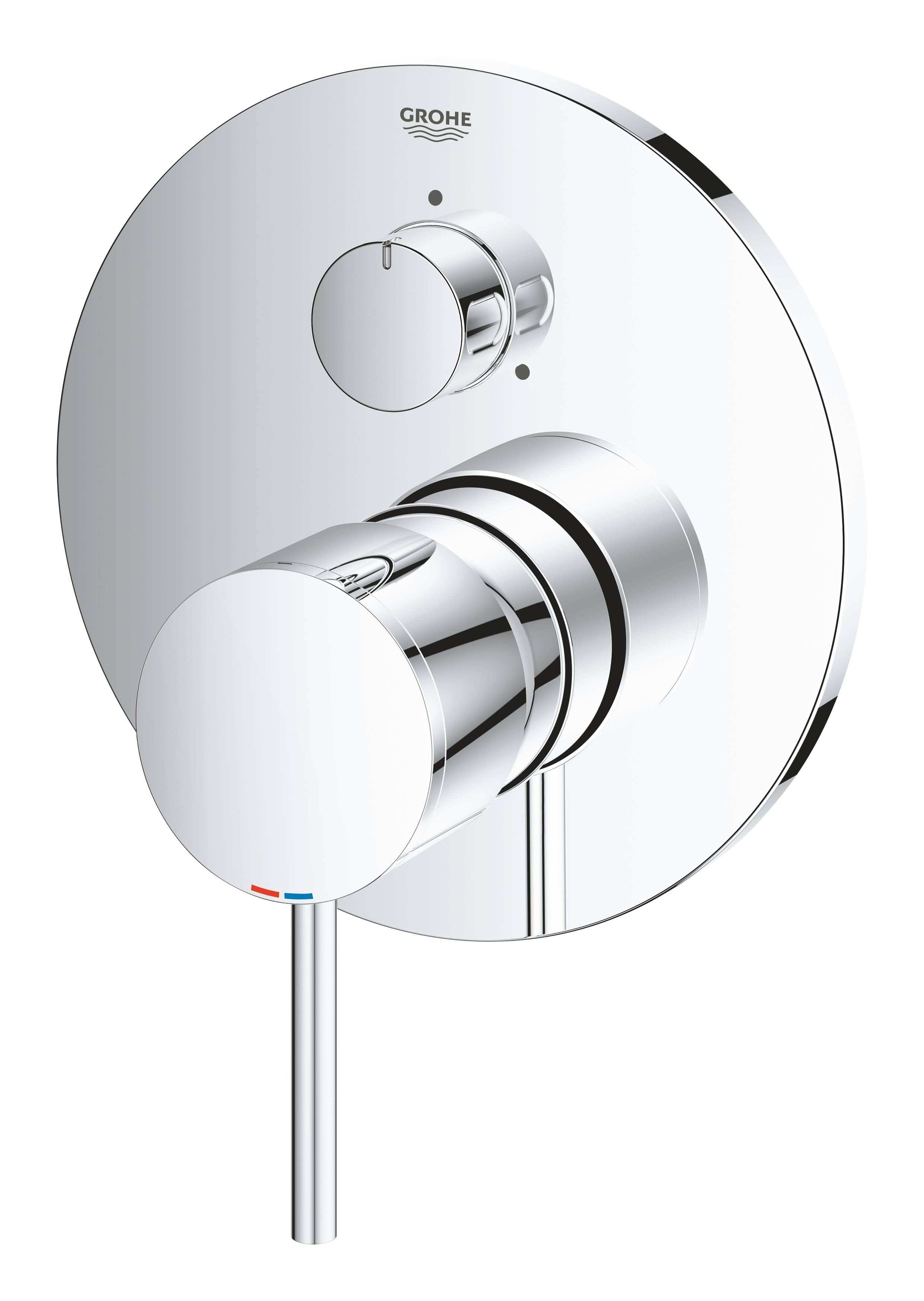 Внешняя часть смесителя для ванны GROHE Atrio New с переключателем на 3 положения, хром (24096003) Внешняя часть смесителя для ванны GROHE Atrio New с переключателем на 3 положения, хром (24096003)