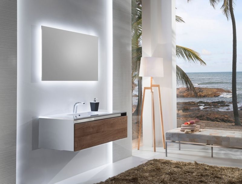 Тумба с раковиной SanVit Кубэ-1 100 kkube1100 с фактурой под дерево подвесная Акация светлая Тумба с раковиной SanVit Кубэ-1 100 kkube1100 с фактурой под дерево подвесная Акация светлая