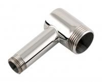 Уголок переходной н/ж "СУНЕРЖА" G 1" нар.р. / G 1/2" нар.р. удл. L-60 мм (БЕЛЫЙ)