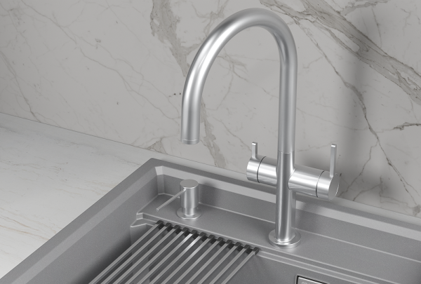 Смеситель для кухни GRANULA (8274, НЕРЖ)