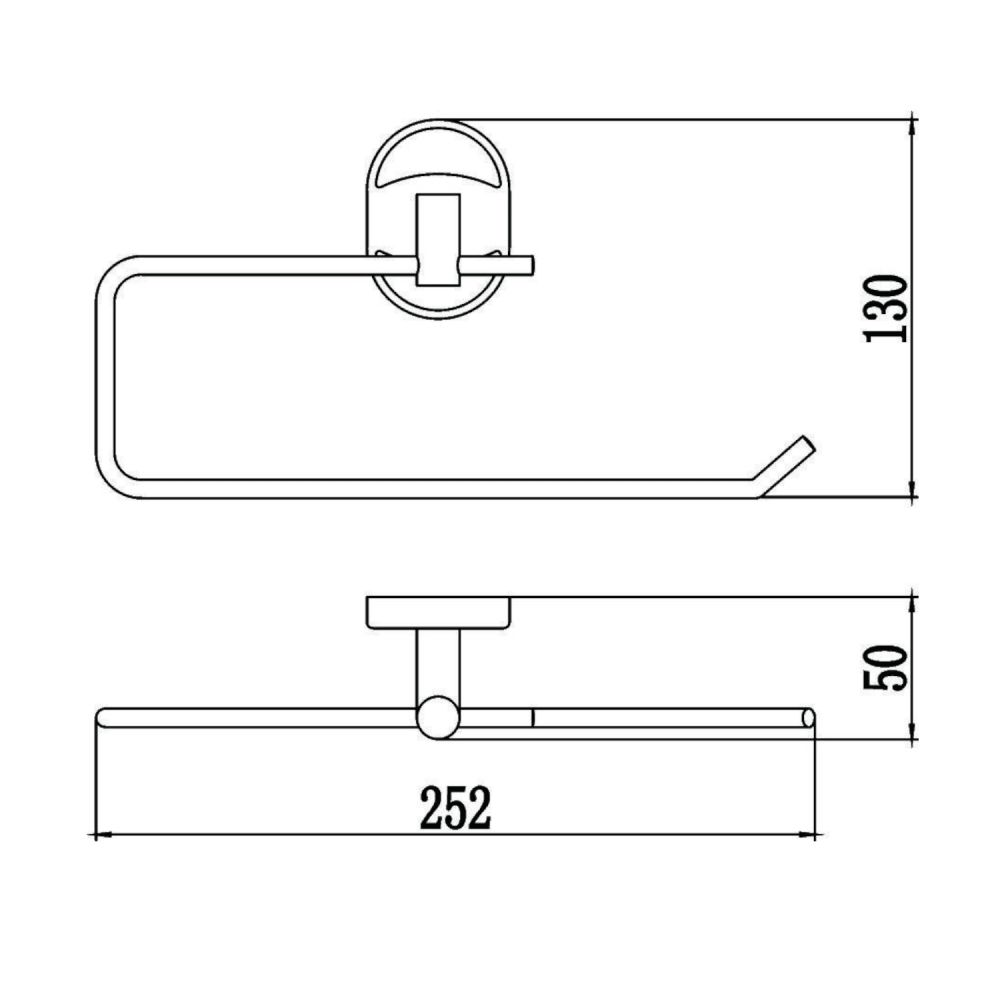 Полотенцедержатель Savol S-L07052, хром