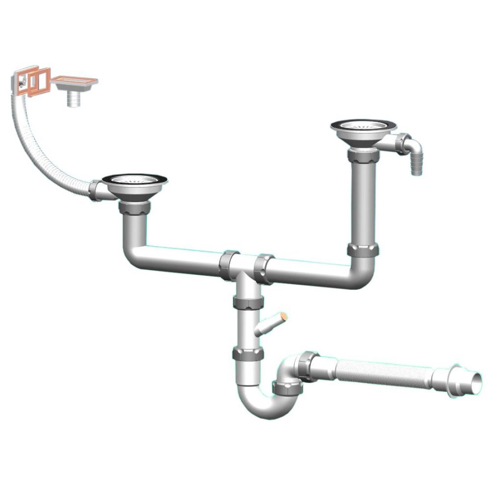 Кухонная мойка Florentina ТОСКАНА 17.050.E0820.307, серый шёлк, артикул 17.050.E0820.307