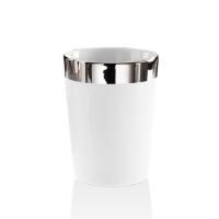 Decor Walther Bone BE50 Стакан настольный, фарфор, цвет: белый / платиновый