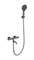 Смеситель для ванны с душем и термостатом WONZON & WOGHAND INN 3, Темный графит (WW-B2065-A1-BGG)