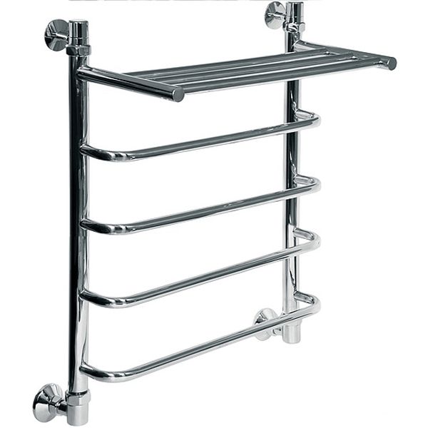 Водяной полотенцесушитель Ника Quadro Л90/ВП 60x60 с полкой Хром