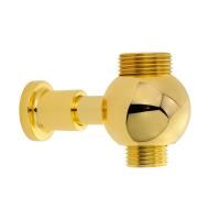 RICAMBI Штуцер проходной для душевой колонны, 1/2"x3/4", золото