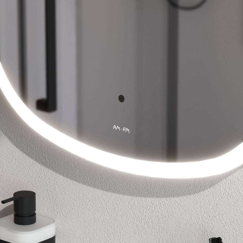 M8FMOX0551WGS Зеркало универсальное с контурной LED-подсветкой, ИК- сенсором, квадрат, 55 см