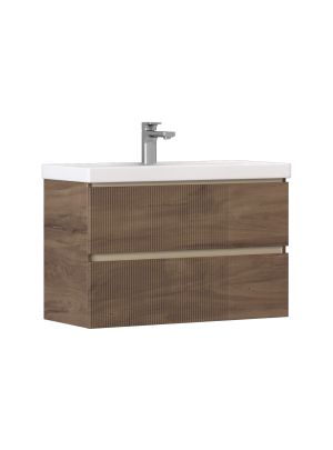 Тумба навесная Velvex Mondi 800-0-2 акация темная под раковину 4627173210898 (Madera Classica Slim) (308 акация темная)