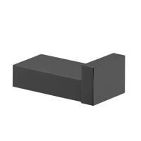 Fima Carlo Frattini Quadra Крючок одинарный, цвет: чёрный матовый