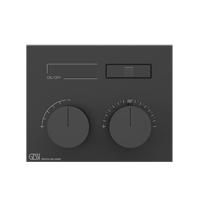 Gessi Hi-Fi Термостат для душа, 1 источник (внешняя часть), цвет: Black Metal Brushed PVD