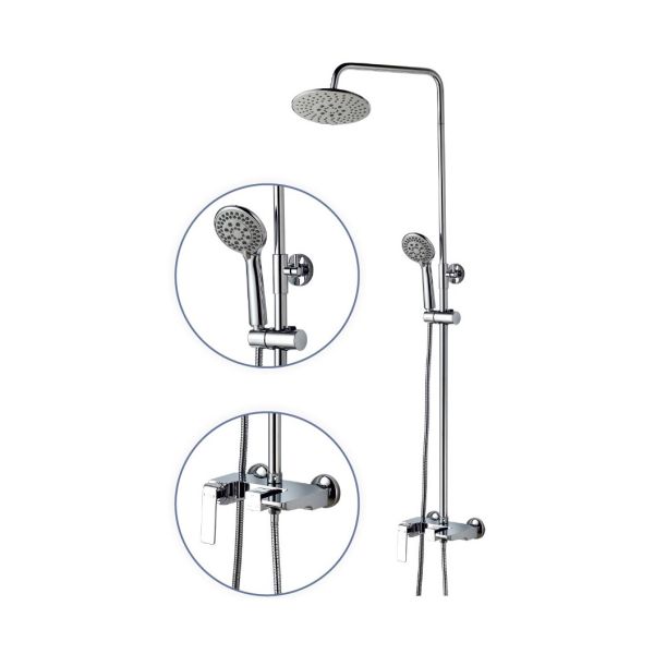 Душевая система FASHUN A2451, хром