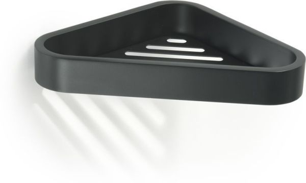 Gedy Outline, решётка угловая 1-уровневая, цвет черный матовый