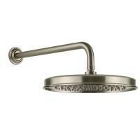 GESSI VENTI20 Верхний душ Ø328 мм., с настенным держателем 389 мм., цвет Finox Brushed Nickel