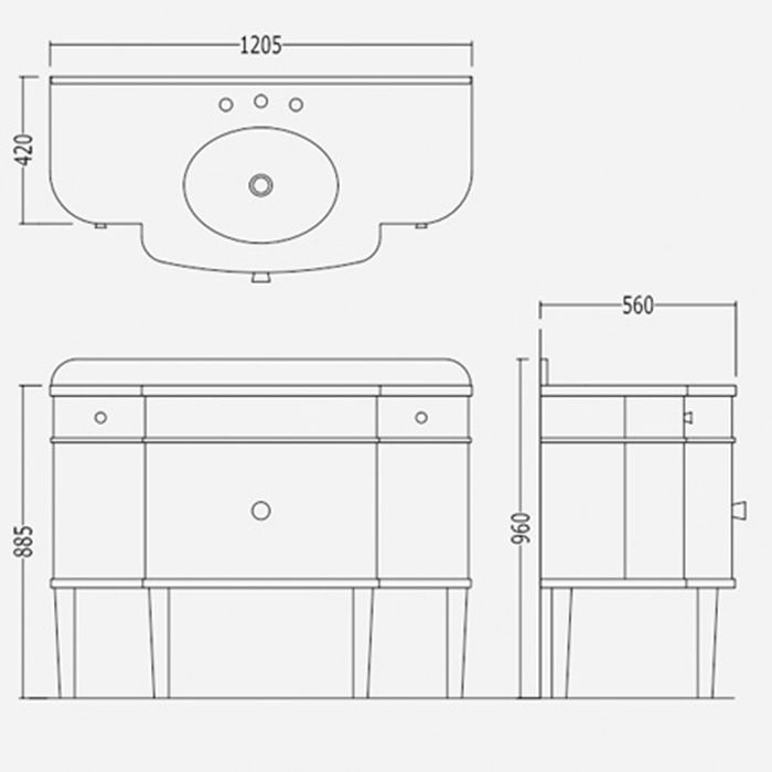 Devon Music База с гранитом NERO ASSOLUTO c 3отв.(120,5х42/56хh88,5/96см); корпус цвет:белый с кантом черным; ножки цвет: черный (без раков. WHITE56), артикул EFMUSICPW/DBGRN-WHITE56/3F