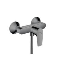 Смеситель для душа, Hansgrohe, Talis, тип открывания воды-однорычажный, тип регулирования воды-керамический узел смешивания, тип установки-настенный, отверстия для монтажа-2, цвет-шлифованный черный хром Смеситель для душа, Hansgrohe, Talis, тип открывания воды-однорычажный, тип регулирования воды-керамический узел смешивания, тип установки-настенный, отверстия для монтажа-2, цвет-шлифованный черный хром