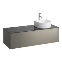 Laufen SONAR шкафчик под раковину, 1175х455х340 мм, 1 ящик, с отв.  справа,  для 812340, 812341, 812342, 812343, титан и черный мрамор