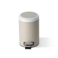 Ведро, Decor Walther, Brownie, с крышкой, с педалью, ширина, мм-170, глубина, мм-240, высота, мм-260, тип установки-напольный, цвет-имитация кожи песок