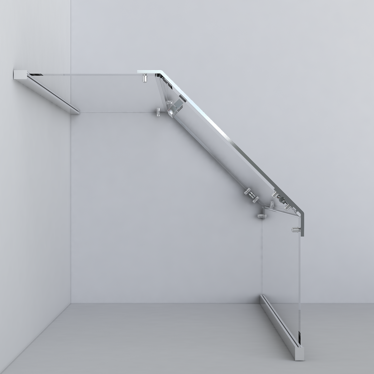 Душевые уголки Vincea Душевой уголок Stresa VSP-1S100CLGM, 1000*1000, вороненая сталь, стекло прозрачное ,