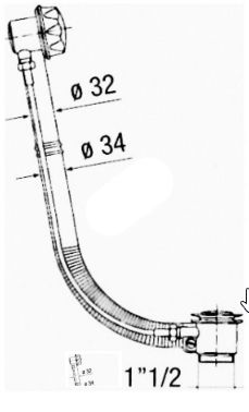 Слив-перелив Migliore Ricambi ML.RIC-20.120.DO полуавтомат Золото