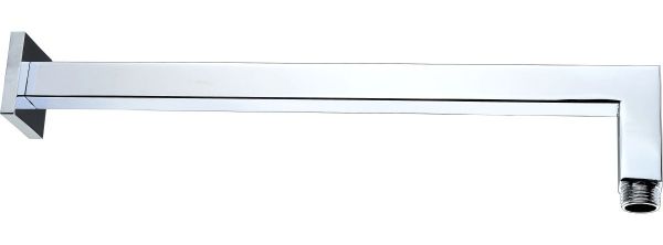 AQG, настенный квадратный кронштейн  STILUS длиной 35 см, для верхнего душа, цвет хром