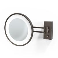 Decor Walther BS 36 LED Косметическое зеркало 22см, подвесное, увел. 3x, подсветка LED, цвет: темная бронза